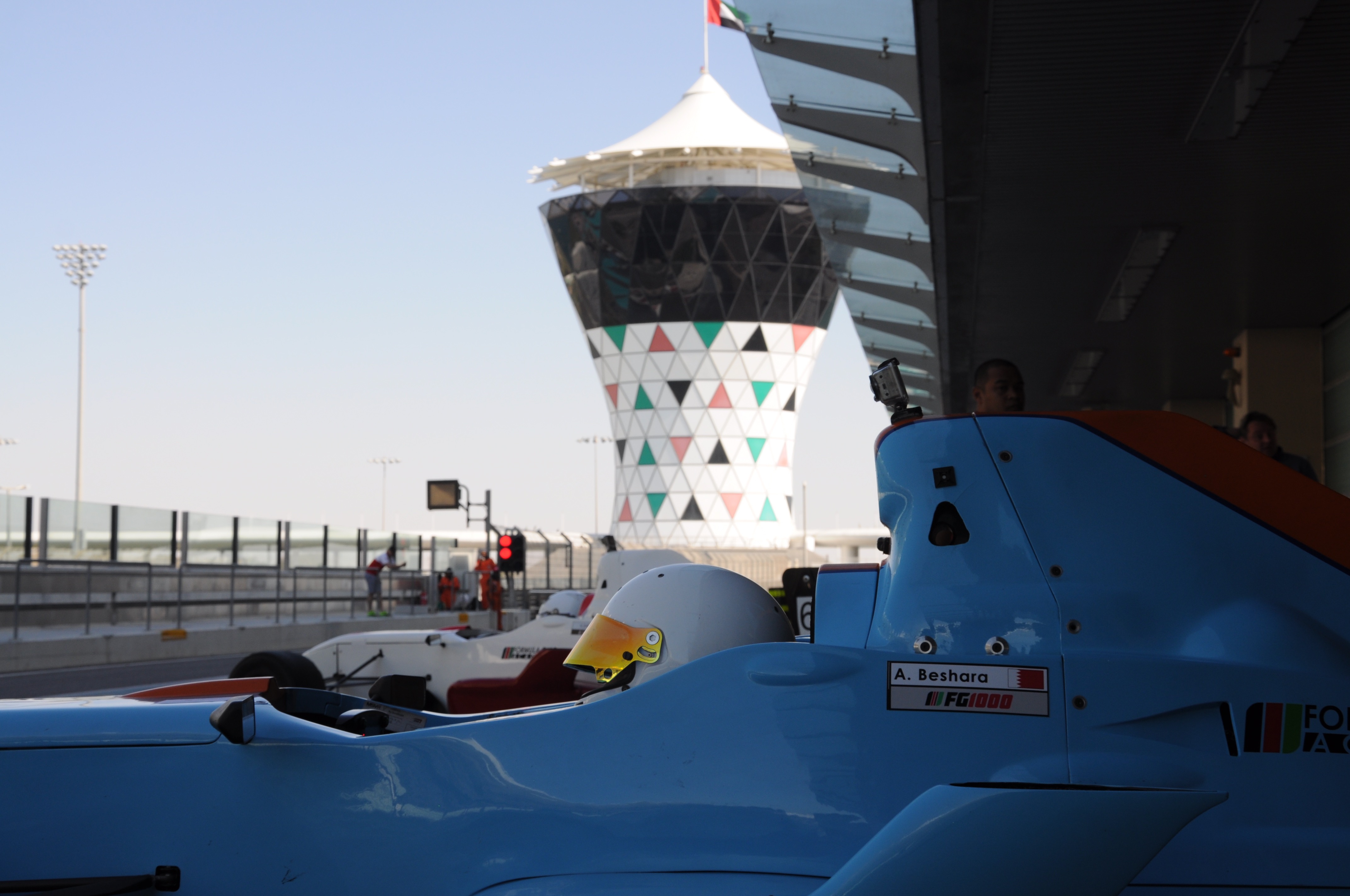 A. Beshara nameplate on the FG1000 car